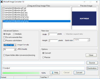 Mwisoft Image Converter screenshot