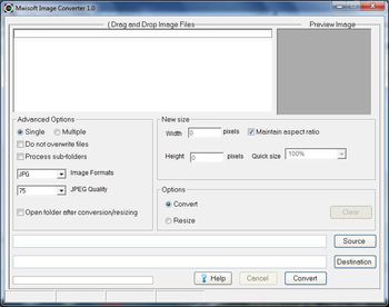 Mwisoft Image Converter screenshot
