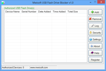 Mwisoft USB Flash Drive Blocker screenshot 3