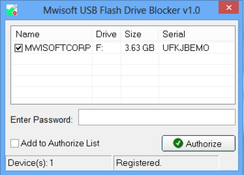 Mwisoft USB Flash Drive Blocker screenshot 8