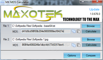 MX MD5 Calculator screenshot