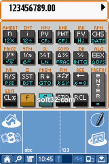 MxCalc 12c RPN Finance Calculator PalmOS screenshot 2