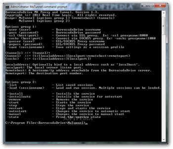 MxTunnel screenshot
