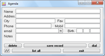 My Agenda screenshot