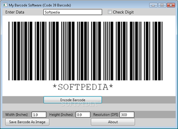 My Barcode Software screenshot