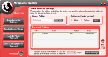 My Device Tracker screenshot