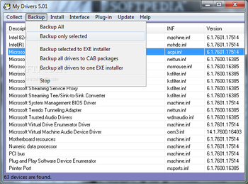 My Drivers Professional Edition screenshot 3