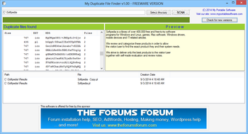 My Duplicate File Finder screenshot