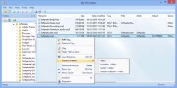 My ID3 Editor screenshot