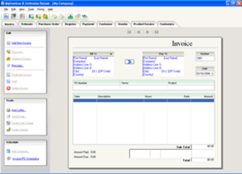 My Invoices & Estimates Deluxe screenshot 2