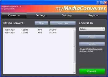 My Media Converter screenshot