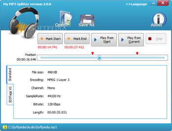 My Mp3 Splitter screenshot