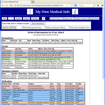 My Own Medical Info screenshot 2