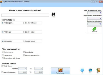 My Recipebook Professional screenshot 2