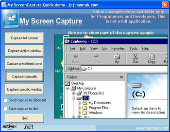 My Screen Capture ActiveX screenshot 3