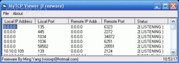 My TCP Viewer screenshot