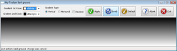 My Toolbar Background screenshot