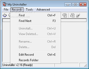 My Uninstaller screenshot