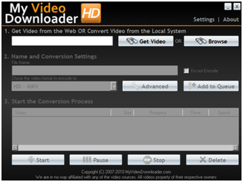 My Video Downloader HD screenshot