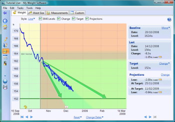 My Weight Software screenshot