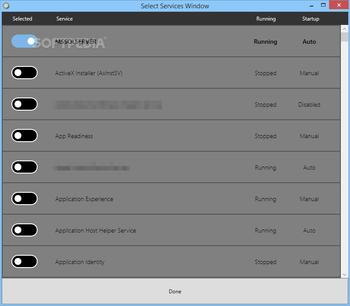 My Windows Services Panel screenshot 2