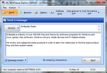 My WinPopup Express screenshot