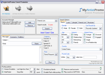 MyArtistPromo Event Promoter screenshot