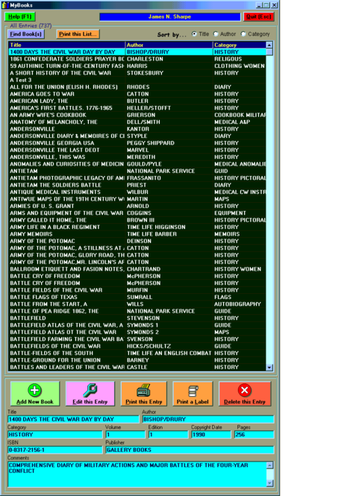 MyBooks screenshot 2