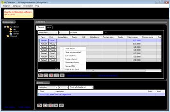 myCollection screenshot