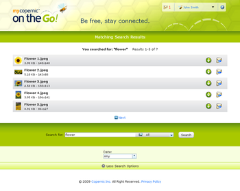 myCopernic on the Go! screenshot 2