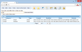 MyDatabase Plugin screenshot