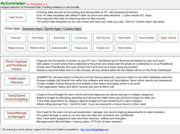 MyDataHelper Data Tracking Apps screenshot