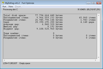 MyDefrag nLite Addon screenshot 2