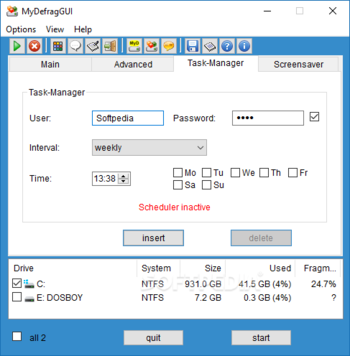 MyDefragGUI screenshot 3