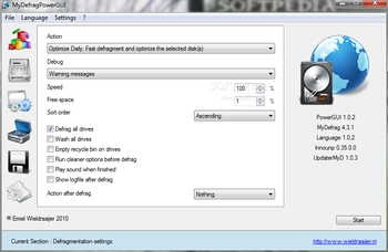 MyDefragPowerGUI screenshot