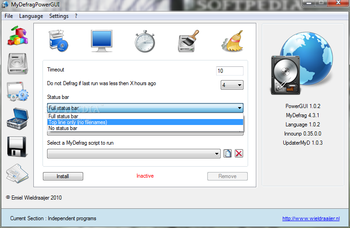 MyDefragPowerGUI screenshot 10