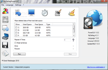MyDefragPowerGUI screenshot 13