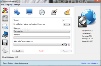 MyDefragPowerGUI screenshot 9