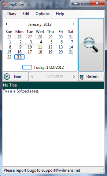 myDiary screenshot