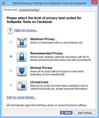 MyFacePrivacy screenshot 3