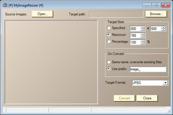 MyImageResizer screenshot