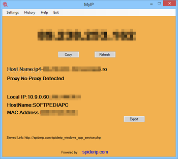 myip screenshot