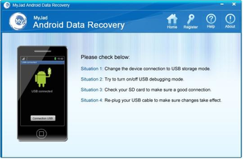MyJad Android Data Recovery screenshot