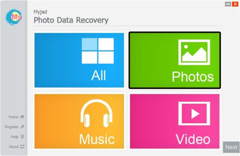 MyJad Photo Data Recovery screenshot