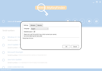 MyKeyFinder screenshot 2