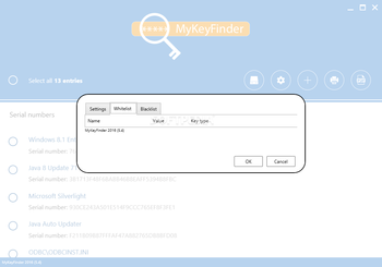 MyKeyFinder screenshot 3
