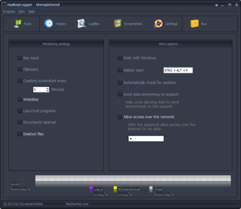 myKeyLogger screenshot