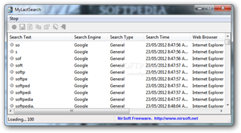 MyLastSearch screenshot