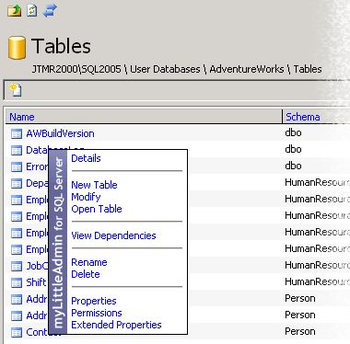 myLittleAdmin for MS SQL Server screenshot