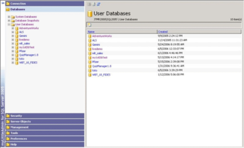 myLittleAdmin For SQL Server 2005 screenshot
